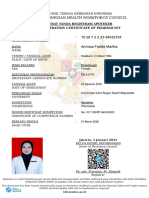 The Indonesian Health Workforce Council: Registration Certificate of Pharmacist
