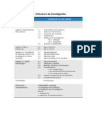 Estructura de una investigación