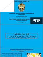 Federalismo educativo y participación social