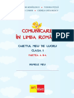 Comunicare În Limba Română: Caietul Meu de Lucru Clasa I