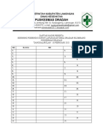 Daftar Hadir Lapangan