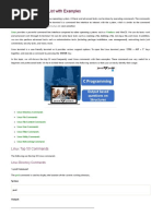 50 Linux Commands List With Examples - Javatpoint