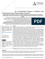 Epidemiological Study of Periodontal Changes in Children With Malocclusions From Oltenia Region Romania