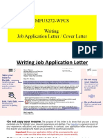 Writing Job App Letter Format