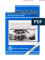 MATHEMATICS FORM 3 Guide Book