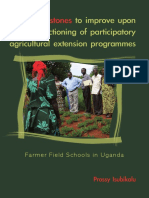 Prossy Isubikalu Stepping-Stones To Improve Upon Functioning of Participatory Agricultural Extension Programmes Farmer Field Schools in Uganda