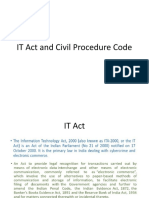 IT Act and Civil Procedure Code Amendments
