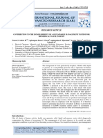 Contribution To The Establishment of A Sustainable Management System For Biomedical Waste in Benin