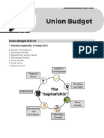 Union Budget 2023 Analysis 