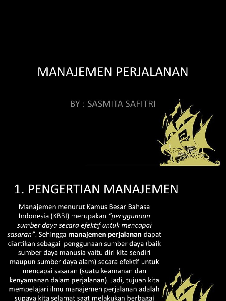 Manajemen Perjalanan | PDF