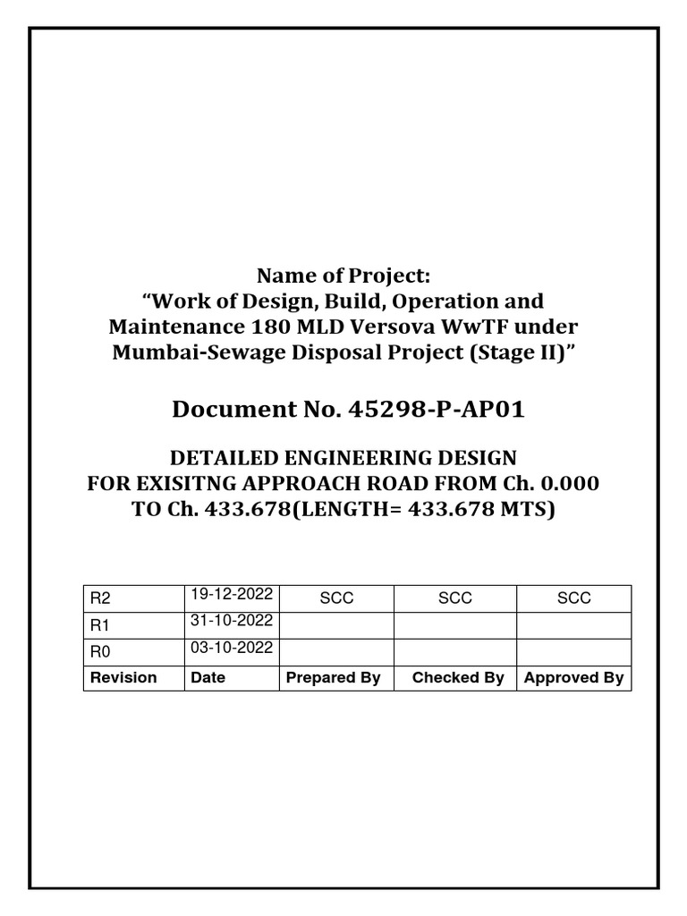 To Print - DRNIPL - Versova Connecting Road - 18-12-2022 | PDF | Road ...