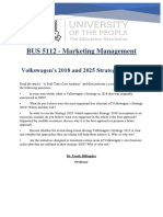 BUS 5112 - Marketing Management-Written Assignment Unit 3