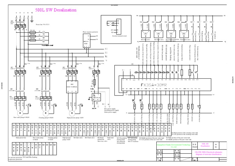 Electrical Schematic for Desalination System | PDF | Electrical ...