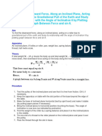 Force on Roller Down Inclined Plane vs Sin θ