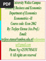 Econometrics CH 1-4