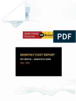 HFF RENTAL Fleet - Monthly Report May - 2022