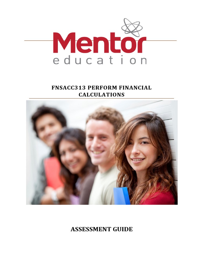 FNSACC313 Assessment Guide v1.0 | PDF | Educational Assessment | Interest