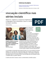 Iniciacao Cientifica Nas Series Inciais