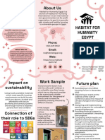Pamphlet On Habitat For Humanity Egypt Organization
