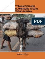 Just Transition and Infomal Coal Workers in Coal Regions in India