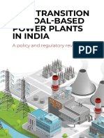 Just Transition of Coal-Based Power Plants in India - A Policy and Regulatory Review