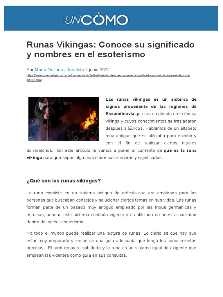 Runas Vikingas: significados y nombres [con FOTOS]