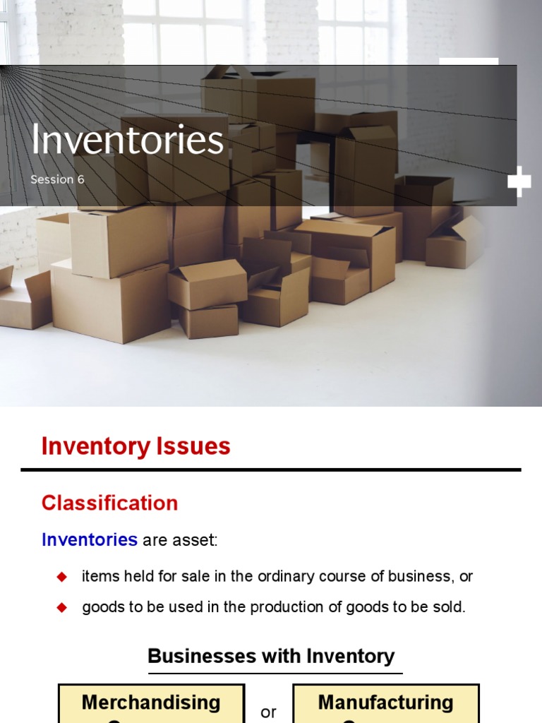 Session 5 - Inventories | PDF | Cost Of Goods Sold | Inventory