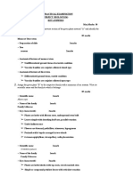 PU-I Biology Practical Exam Key Answers