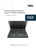 Lenovo® ThinkPad ® Notebooks November 2011