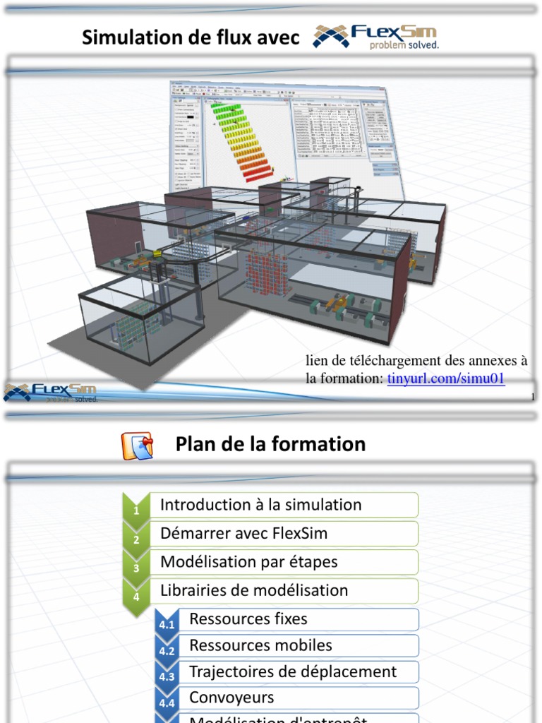 Simulation de flux avec FlexSim | PDF | Modèle mathématique ...