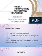 Chapter 1 L1 Intro To Household Resource Management