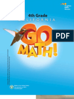 4 TH Grade Go Math Textbook