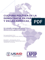 Cultura Política de La Democracia en Paraguay y en Las Américas 2016 17