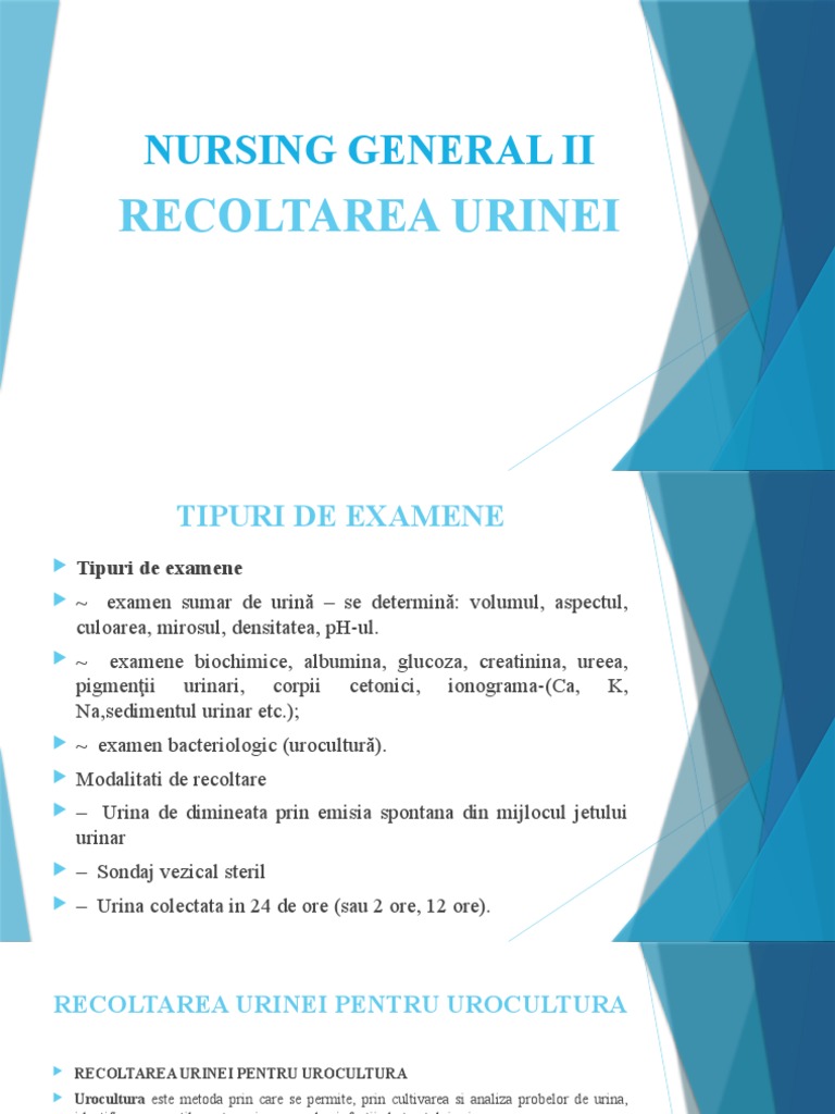 Recoltarea Urinei | PDF