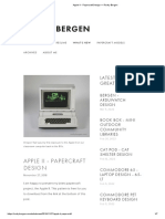 Apple II - Papercraft Design - Rocky Bergen