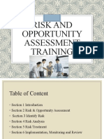 Risk and Opportunity Assessment Training QMS