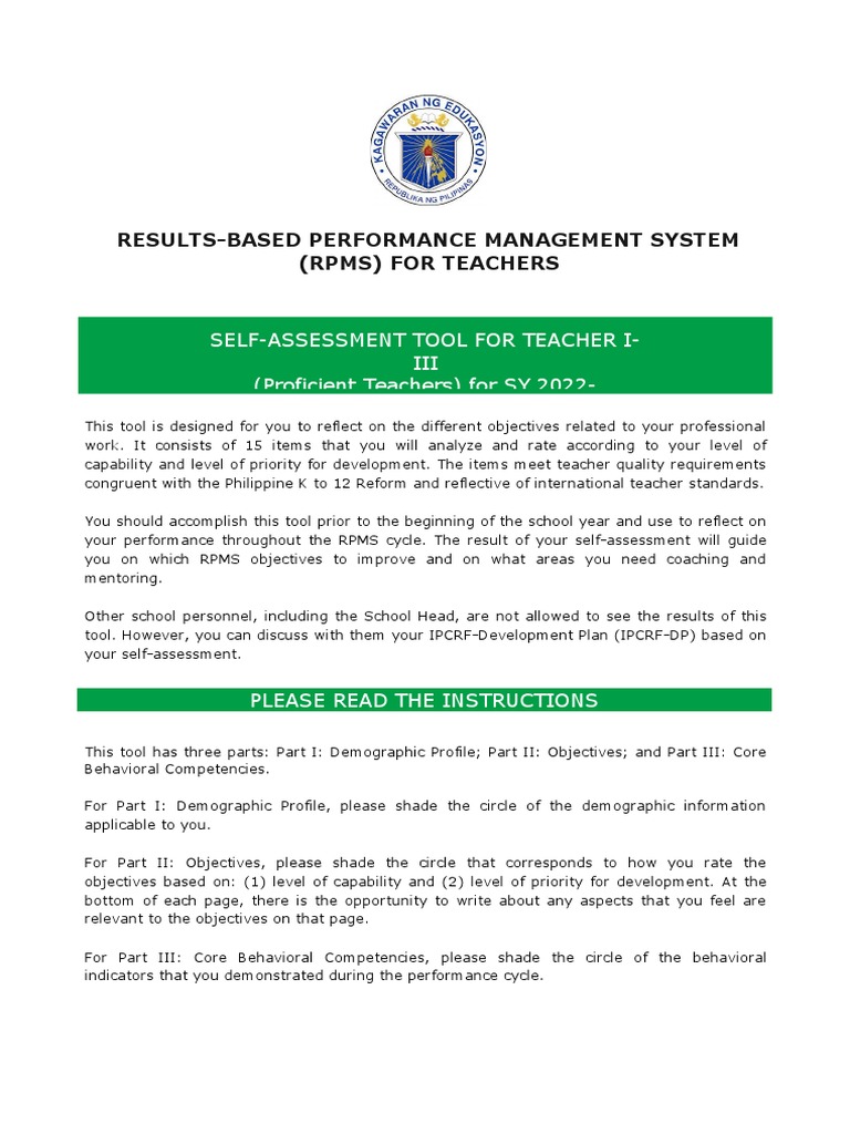 Rpms Esat Yoursurnamehere | PDF | Learning | Educational Assessment