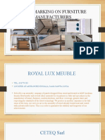 Benchmarking On Furniture Manufacturers