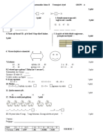 Test Mat. Klasa II Tremujori I Dyte GR. A B