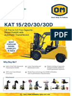 KAT 15/20/30/30D 1.5-3 Ton Diesel Forklift with Automatic Transmission