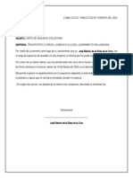 Carta de Renuncia Voluntaria