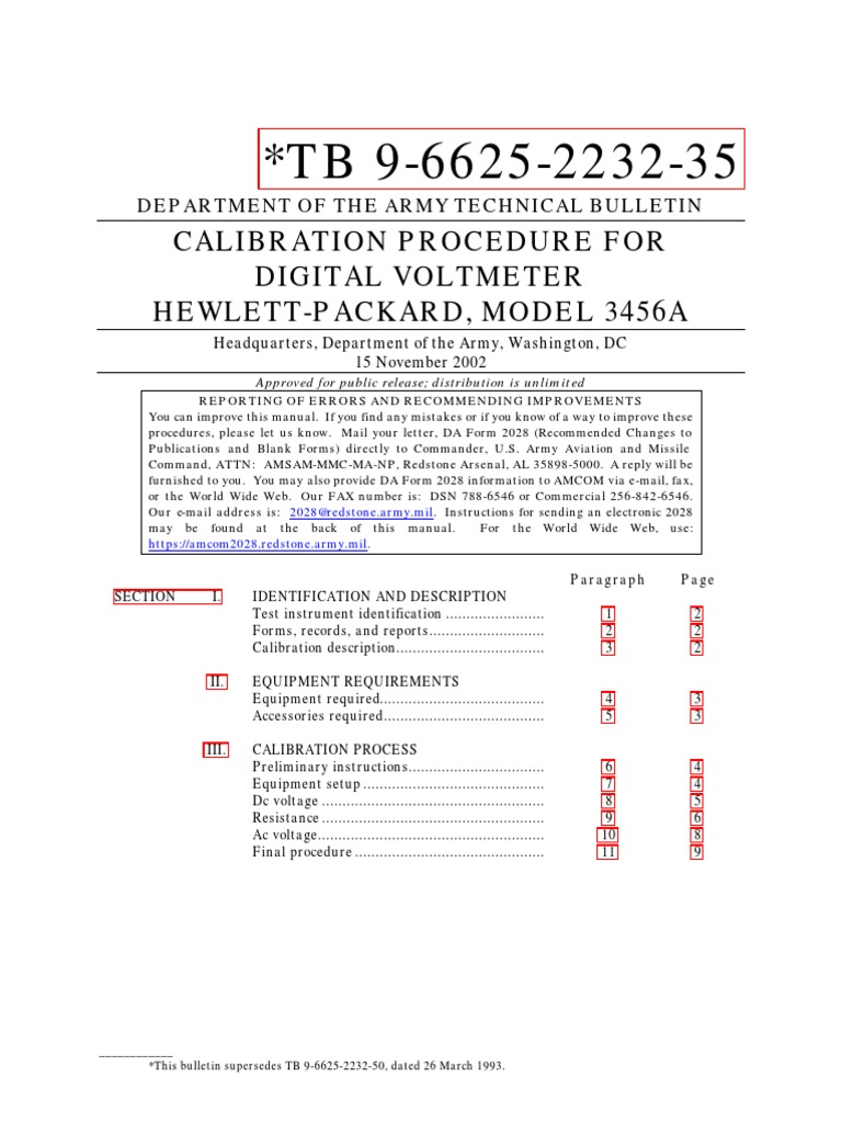 3456aMil Calibration Manual PDF