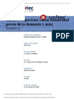 Tarea IV. Ejercicios Varios Elasticidad Precio de La Demanda y M S