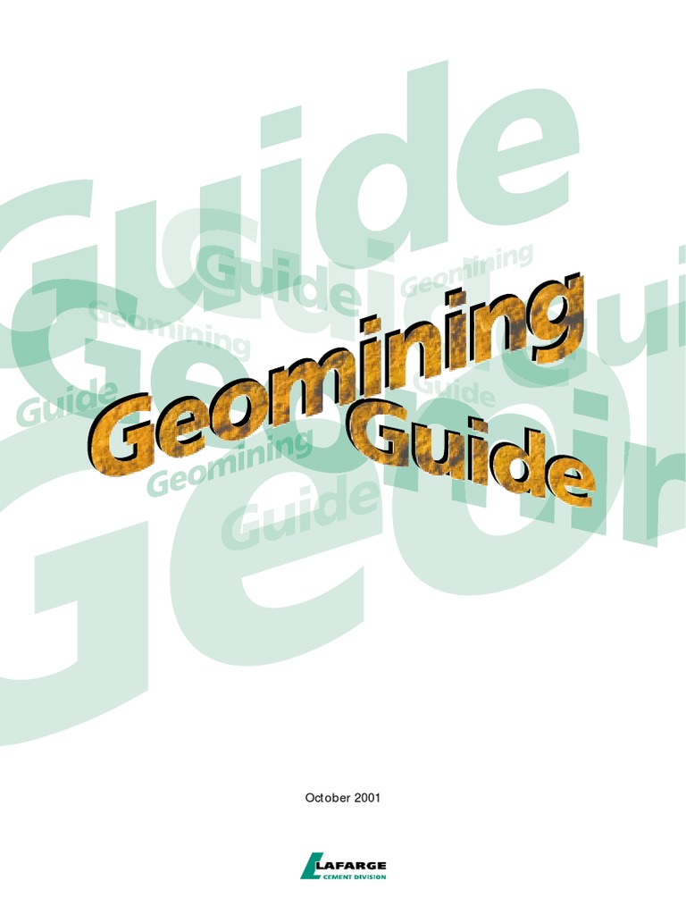 Geomining Guide Overview | PDF | Mining | Coal Mining