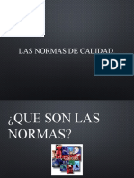 Las Normas de Calidad