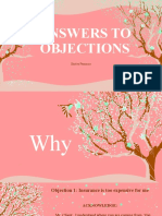 Answering Objections