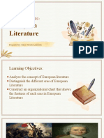 European Literature and Its Era