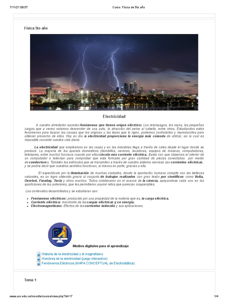 Curso Física De 5to Año Pdf