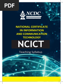 NCDC National Certificate in Ict Syllabus Ubteb Uganda