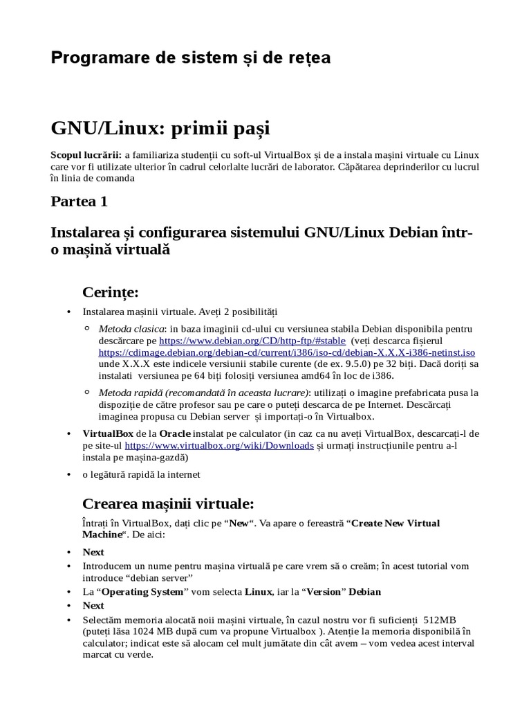Lucrare Laborator 1 Si 2 | PDF